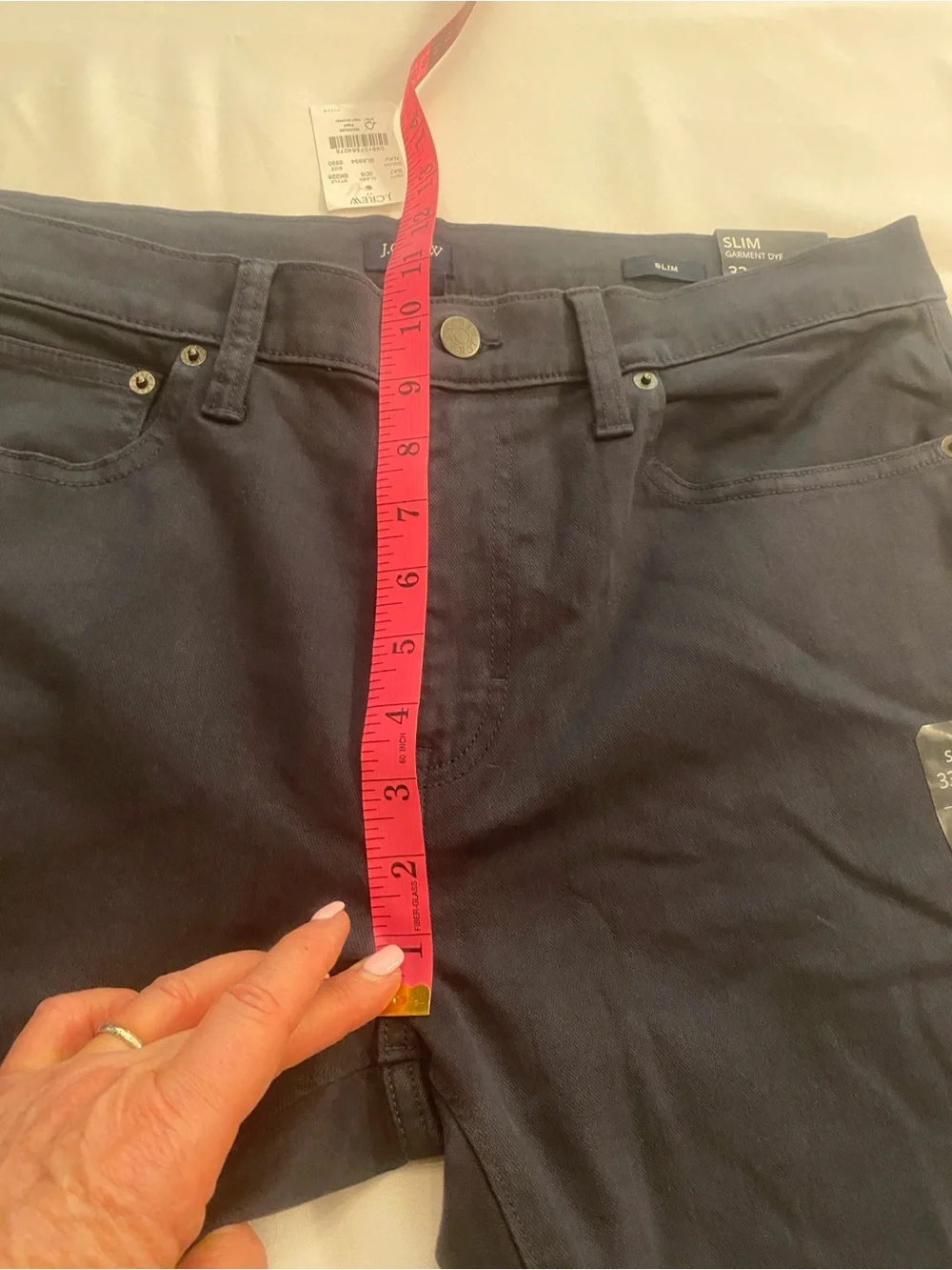 J. Crew Men’s Navy Blue Slim Straight Leg Flex Five Pocket Jeans New 33x30